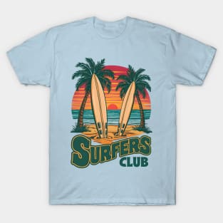 Surfers Club-Surfing Lovers T-Shirt